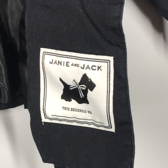 JANIE AND JACK Belted Navy Blue Jacket Coat Baby Infant 12 to 18 Months - Picture 6 of 7